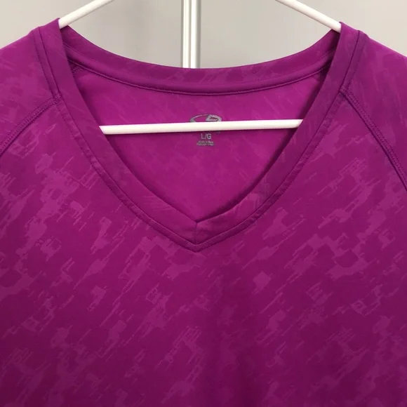 C9 By Champion Short Sleeve V Neck Athletic Shirt Size Large - Picture 4 of 8